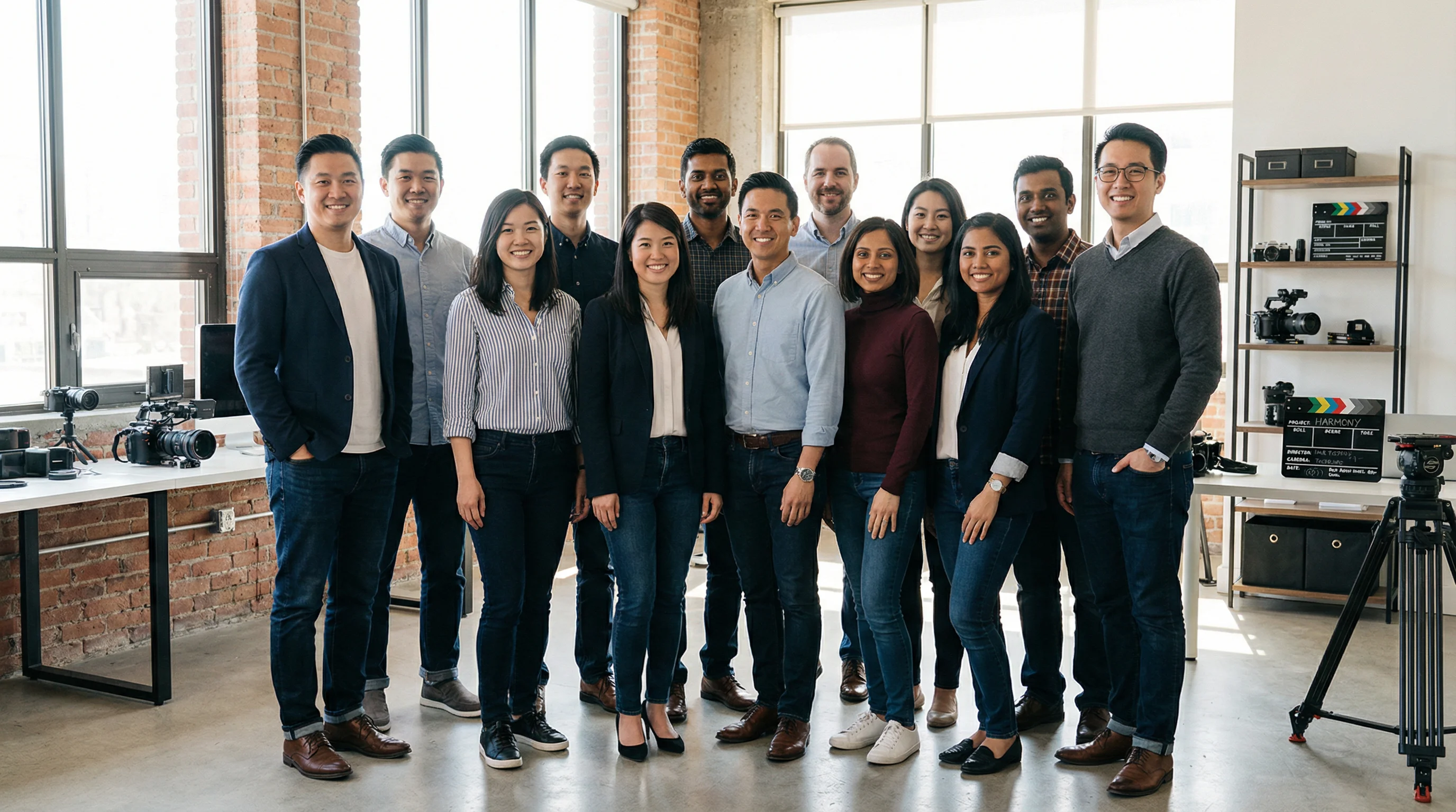 按摩小子专业团队合影